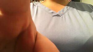 Been hiding under these scrubs all day! 👀