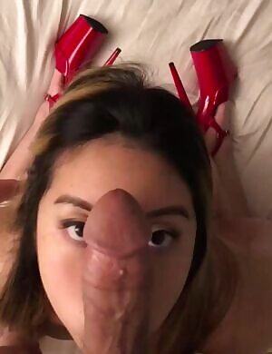 Ready to serve her daddy.