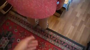 She gets fucked in her nice dress