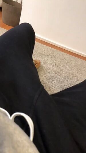 There's something about pulling a big meaty cock out of sweats