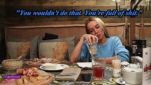 Sister gives daring BJ in restaurant