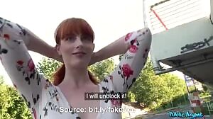 Dirty hot American redhead beauty