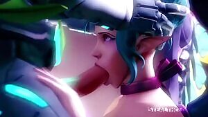 Sugar Plum Fairy Mercy Helping Her Teammates De-stress Between Matches