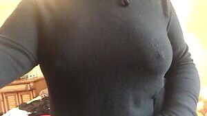 Lazy weekend without a bra