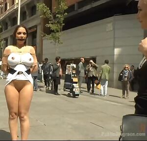 publicdisgrace black haired girl