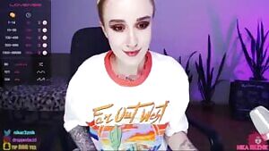 Petite Chick Solo Masturbation & Takes Dildo. Rec