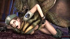 Jill Valentine and Hunter