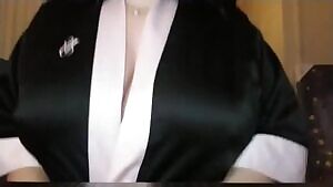 Chubby bathrobe reveal