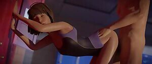 Max caught night swimming