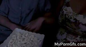 My aunt really loves romantic movies. And I'm starting to, too.